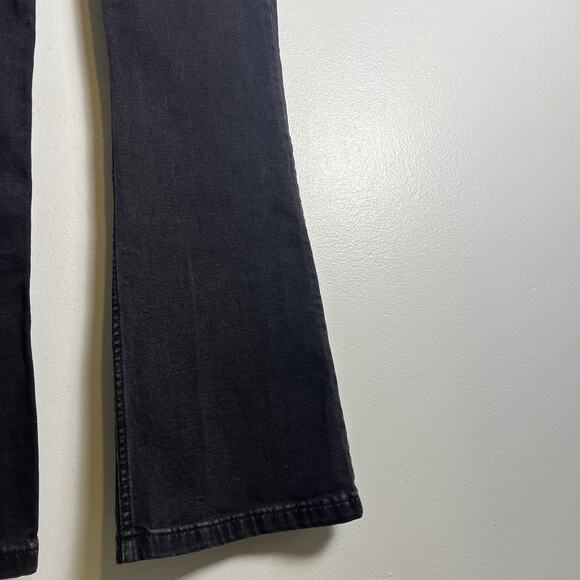 GAP Women's 70s High Rise Flare Jeans Denim Black Sz 28 Boho - Picture 3 of 10